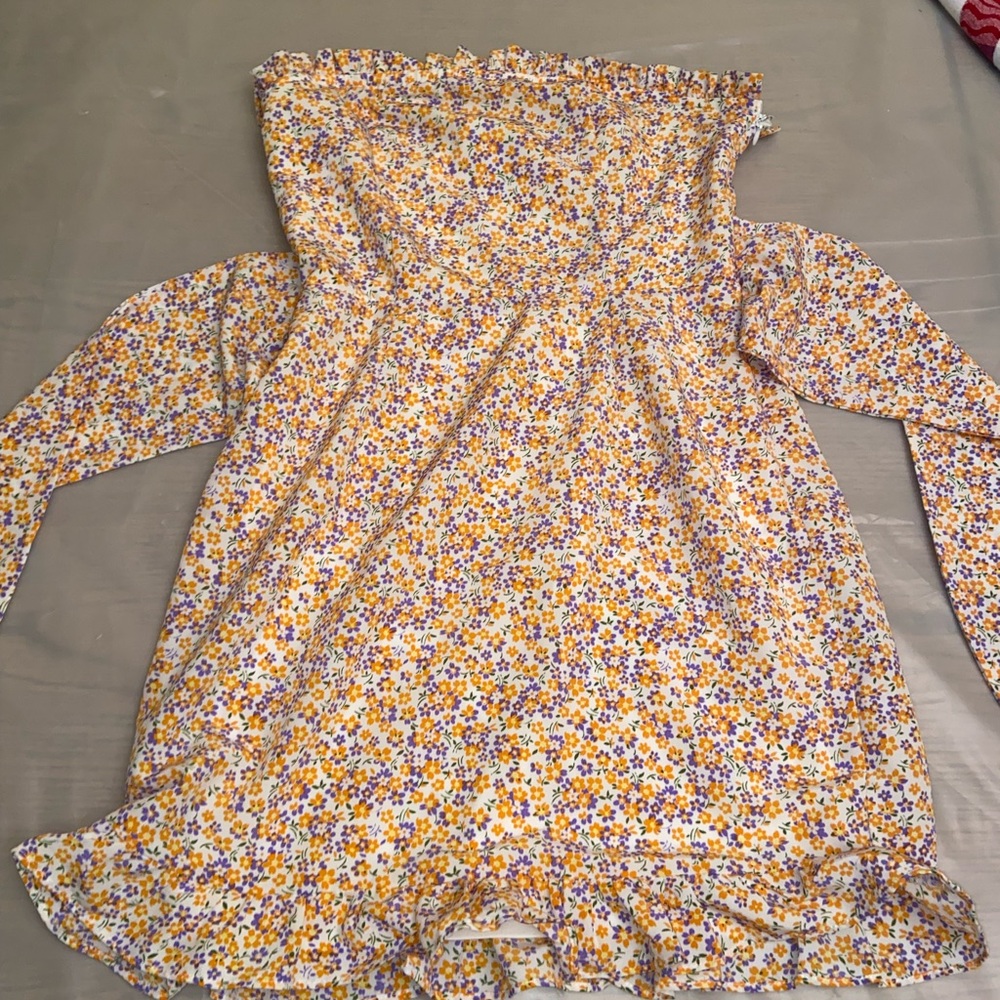 Cotton Candy Floral Print Dress